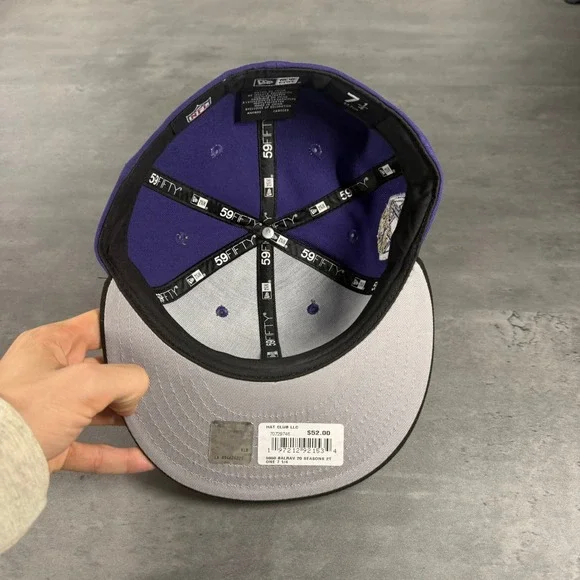 Hat‎ Club Baltimore Ravens New Era Cap 7 1/4 20th Anniversary Shield Crest Lamar - Picture 7 of 9